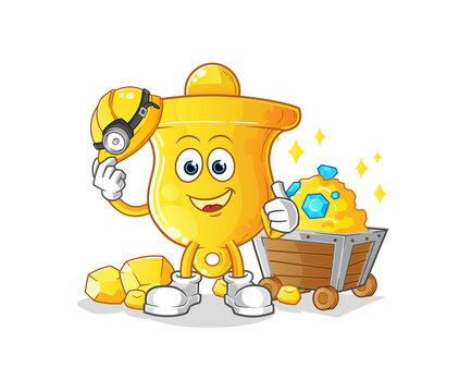 recommend clip art: bell mining gold