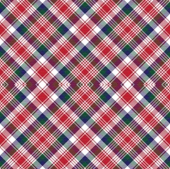 Christmas Argyle Plaid Tartan textured Seamless Pattern Design
