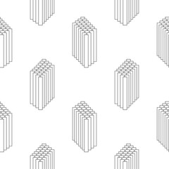 Abstract geometric seamless pattern. Square polka dot. Tile background. Infinity wrapping paper with different shapes. Creative texture.  