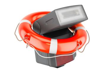 Repair and service of external flash, 3D rendering