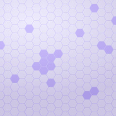 Violet Hexagon Shapes Abstract Square Background. Vector illustration