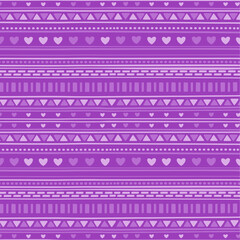 pattern of shapes in purple tones.