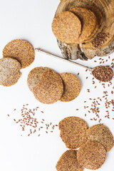 flax seed chips vegan cookies healthy snack