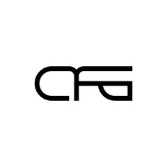 CFG letter logo design vector