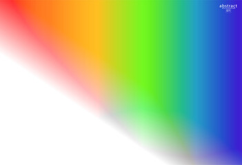 Abstract blurred gradient mesh background bright rainbow colors. Colorful smooth soft banner template. Creative vibrant vector illustration