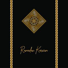 ramadan kareem card vector background	