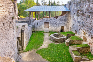 Fototapeta na wymiar Medieval Monastery ruin. Padise, Estonia