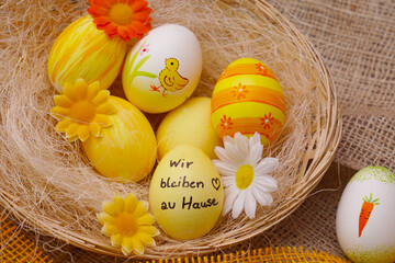 Easter egg note #wirbleibenzuhause - Powered by Adobe