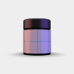visualization of a jar from under a massage candle for making a mockup