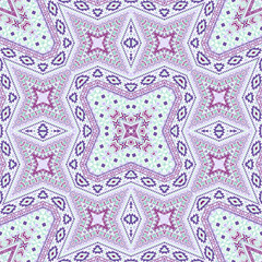 Tribal repeating ornament vector design. Traditional geometric background. Clothes print in ethnic