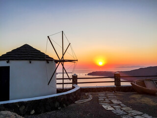 Santorini sunsets in Greece