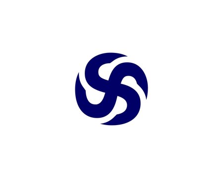 SS S letter logo design vector template