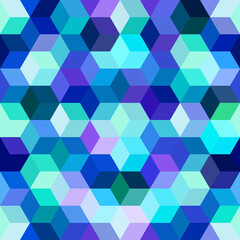 Obraz na płótnie Canvas Hexagon grid seamless vector background.