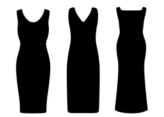 Evening long dresses for women in the set.