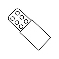 Pills icon vector set.  medicines illustrator sign collection. drugs symbol or logo.
