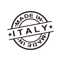 Made in italy stamp logo icon symbol design