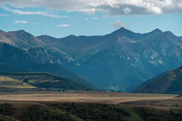 Fototapeta premium mountains Tien Shan, Alatau. Central Asia, Kazakhstan