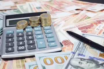 money with calculator