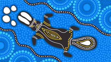 Platypus aboriginal art