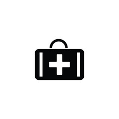 Obraz premium First aid kit icon thin image