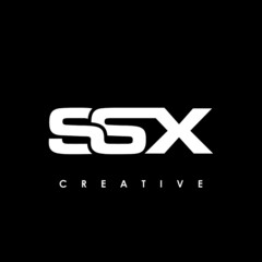 SSX Letter Initial Logo Design Template Vector Illustration