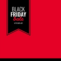 black friday red and black abstract sale banner sales promotion announcement info
