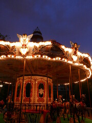 carousel at night