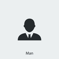 Man human vector icon sign symbol