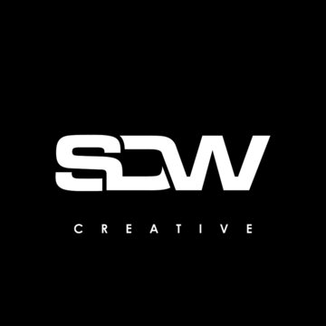 SDW Letter Initial Logo Design Template Vector Illustration