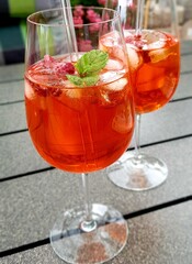 cocktail on table