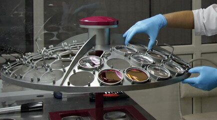 Ophthalmic lens production.
