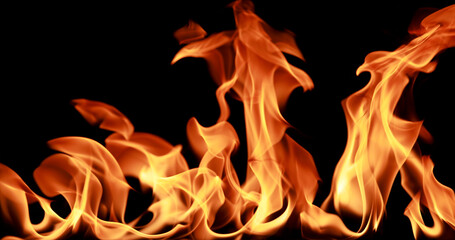Fototapeta premium closeup Fire flame abstract background