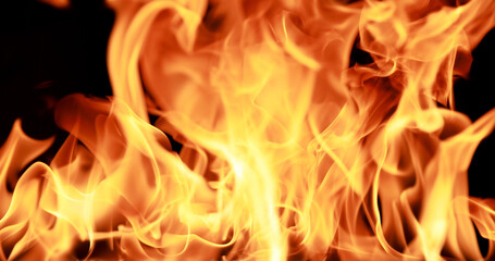 closeup Fire flame abstract background