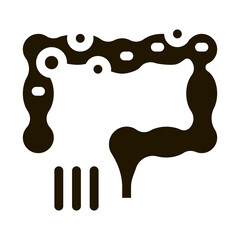 detection of intestinal infections icon Vector Glyph Illustration