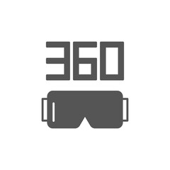 Virtual reality glasses icon isolated on background. VR headset symbol modern, simple, vector, icon for website design, mobile app, ui. Vector Illustration