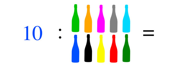 Simple mathematical problems, addition, subtraction, multiplication and division.