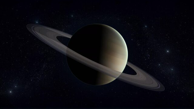 Saturn - planets of the Solar system in high quality. Elements furnished by NASA