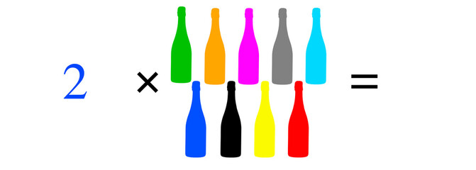 Simple mathematical problems, addition, subtraction, multiplication and division.