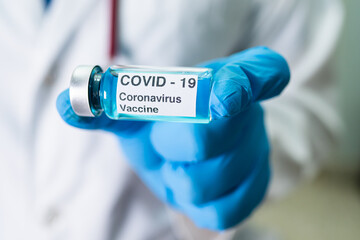 Covid-19 coronavirus vaccine development medical for doctor use to treat illness patients at...