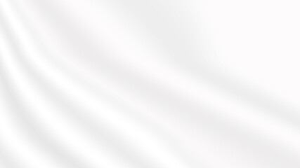 Obraz premium white soft blur ripple fabric sheet as abstract background
