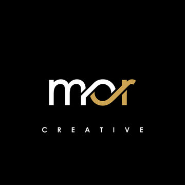 MOR Letter Initial Logo Design Template Vector Illustration