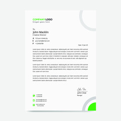 Corporate Latter Head Design Template 