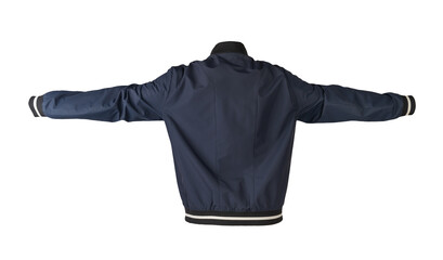 mens bomber jacket isolated on white background. fashionable clothes