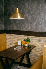 decor on the table in the cafe