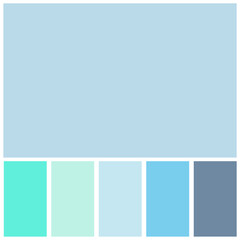 Obraz premium blue color palette soft pastel for template, simple blue color soft for design background