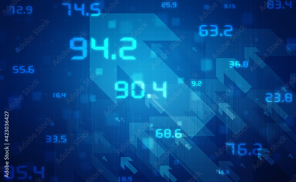 Poster 2d digital abstract business networking background