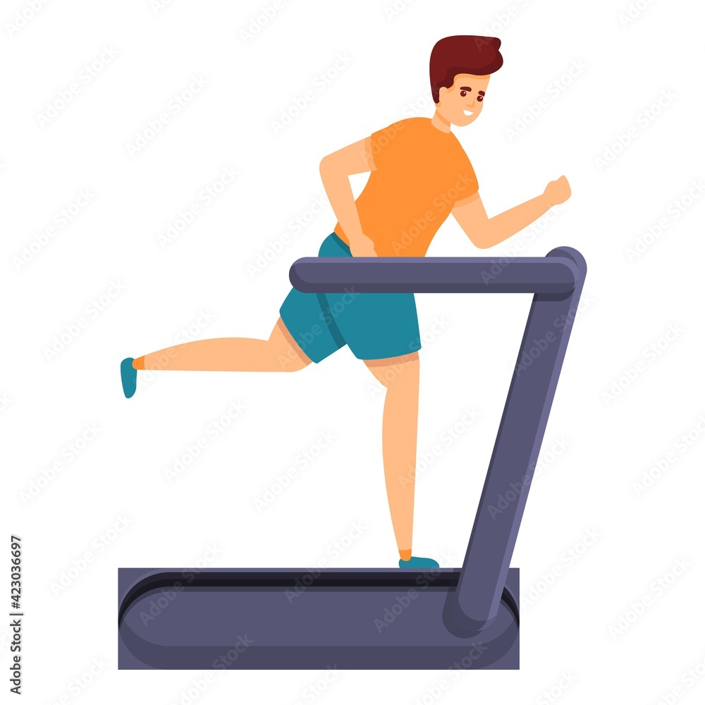 Poster exercise slimming icon. cartoon of exercise slimming vector icon for web design isolated on white ba