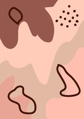 creative background in minimal trendy style with copy space for text