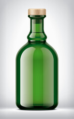 Color Glass Bottle on background. 