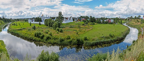 Suzdal Kremlin, Kamenka river, Vladimir region, The Golden Ring of Russia